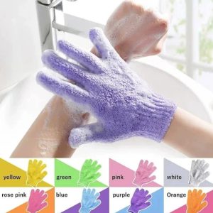 Creative household five-finger bath gloves