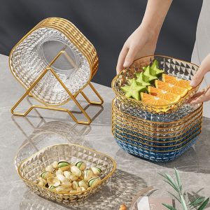 Household bone spitting dish snack dish small plate fruit plate